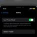 low power mode on iPhone