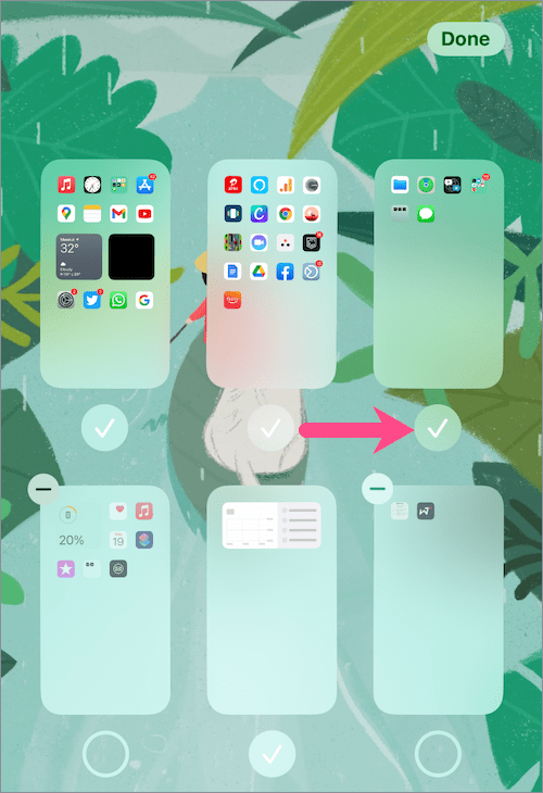 how to unhide home screen pages in ios 14 and later