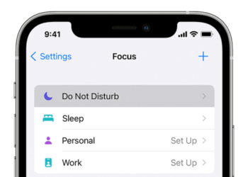 do not disturb focus on iphone