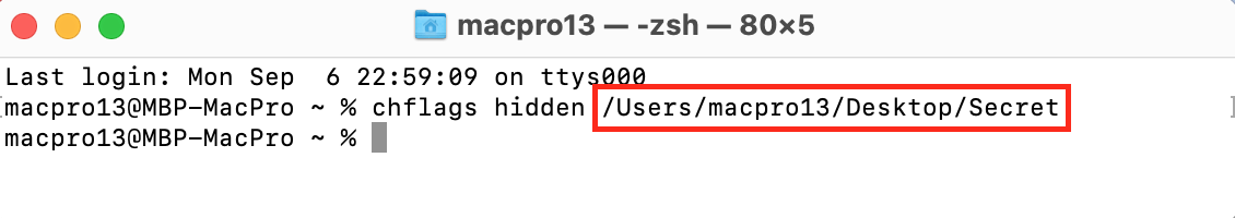 terminal on Mac
