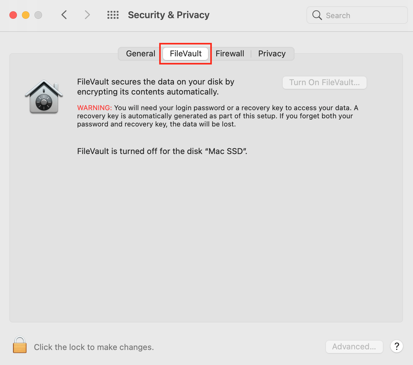 encrypt files with FileVault on Mac