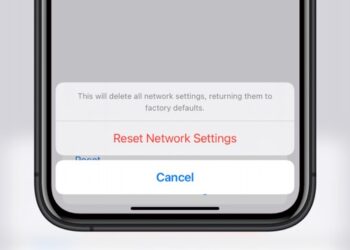 reset network settings on iPhone