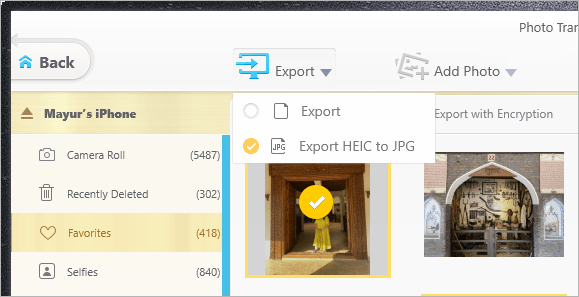 export pictures from iPhone to computer without iTunes