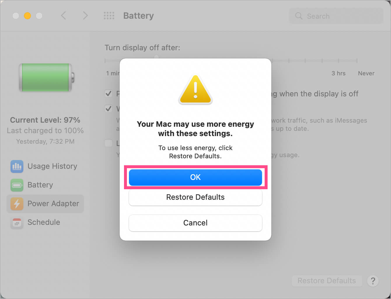 how to stop Mac from sleeping automatically when the display is off