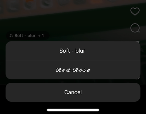 check which filter is used in instagram reels