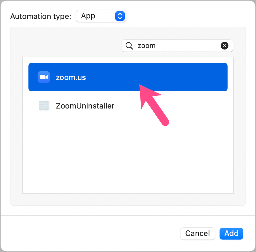add app automation on macos monterey