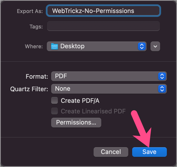apply restrictions to pdf using preview on macos monterey