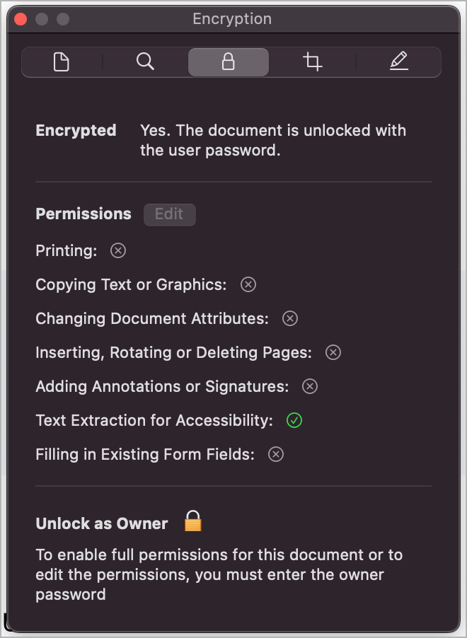 how to prevent pdf from editing and copying on mac monterey using preview app
