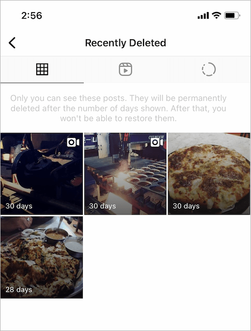 how to go to recently deleted on instagram 2024
