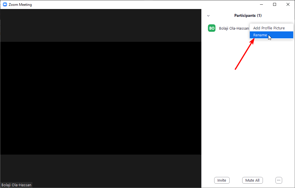 how to change your name in zoom meeting