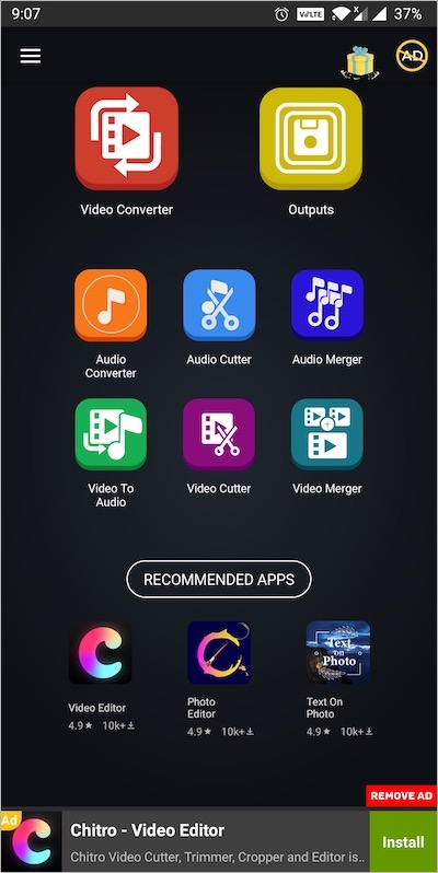 video converter, compressor app for android
