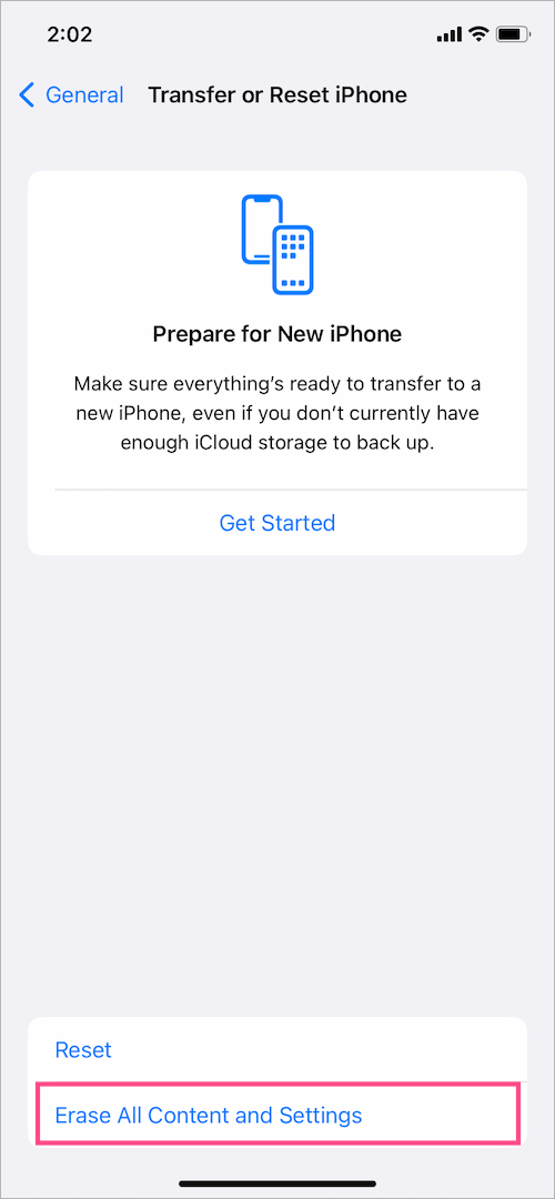 how to factory reset iphone 14 or 14 pro