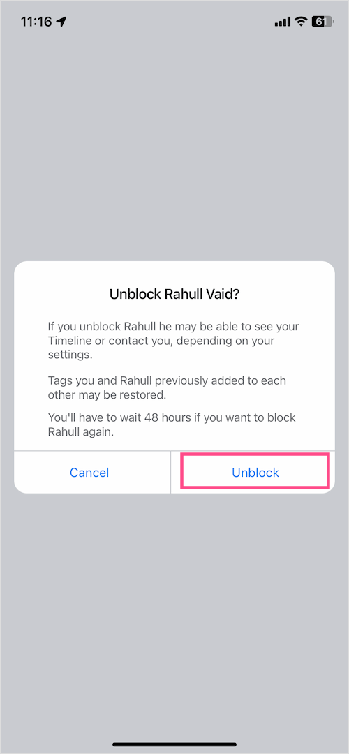how to unblock someone on facebook app on iphone and android