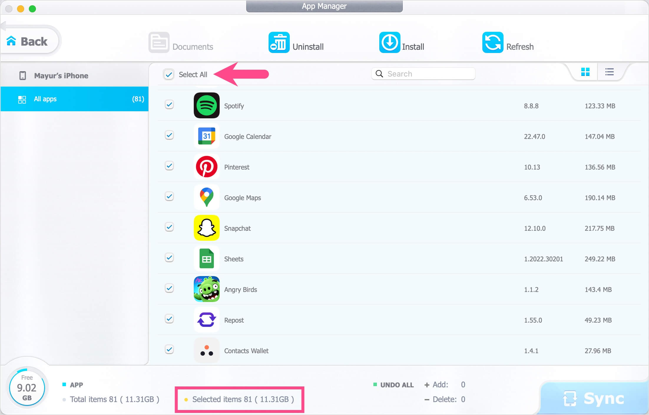 how to delete all apps on iphone at once
