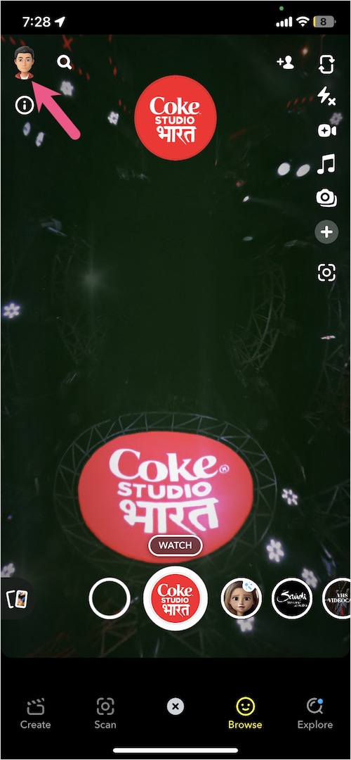 profile picture on snapchat app