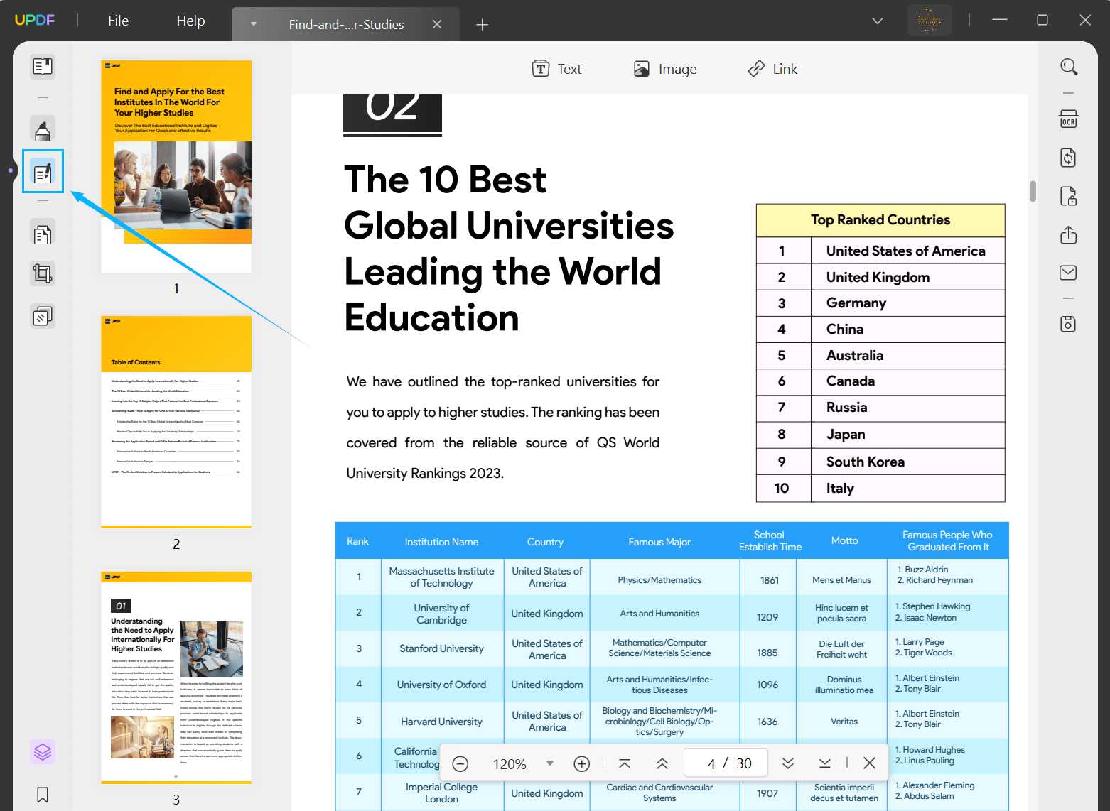 edit a PDF document