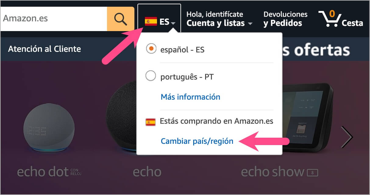 Why is my amazon in spanish