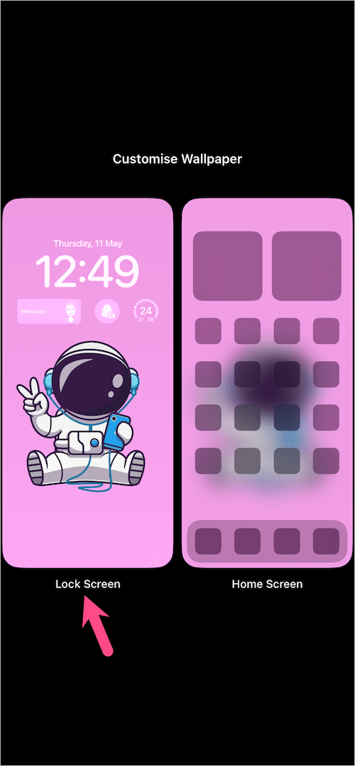 customise lock screen wallpaper in ios 16