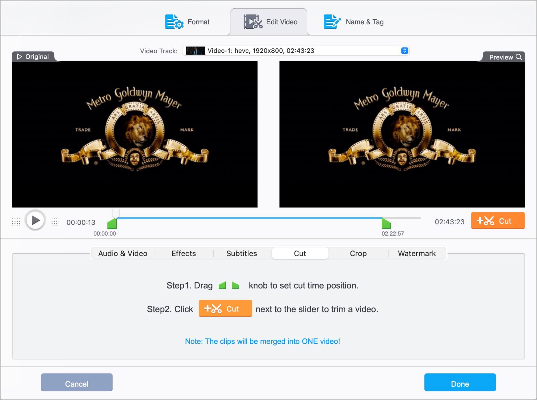 videoproc video editing tools