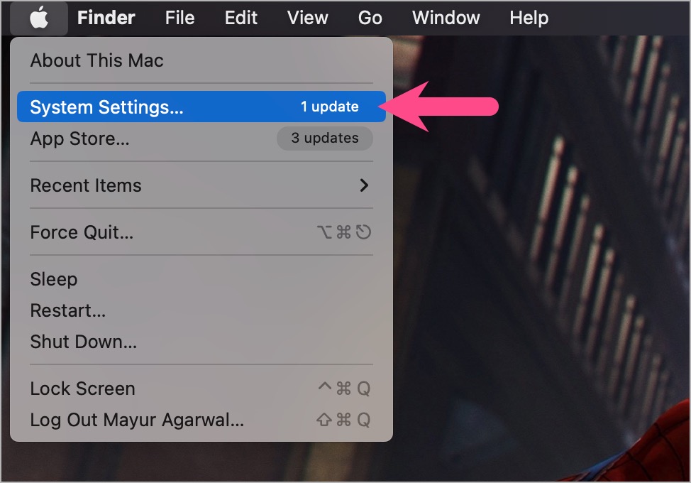 system settings on macos ventura