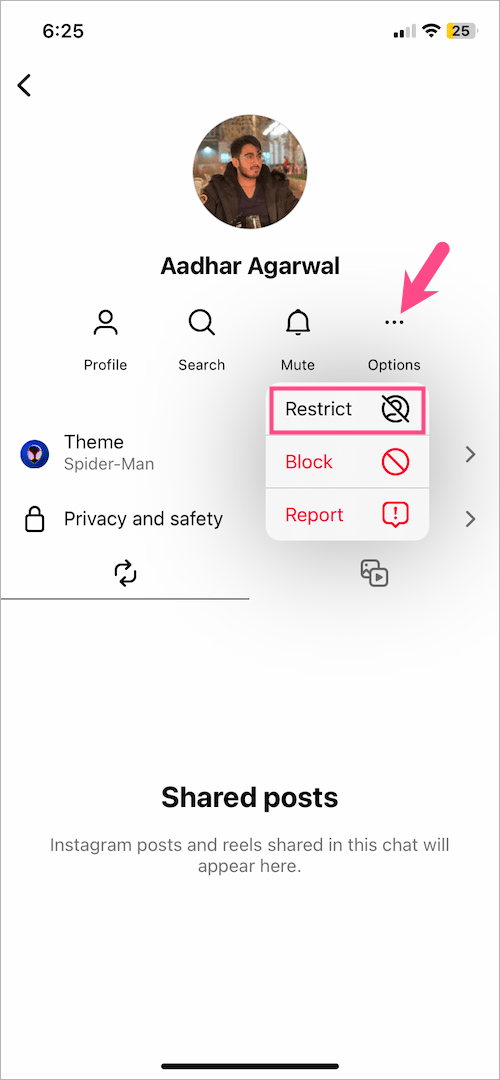 how to restrict someone on instagram