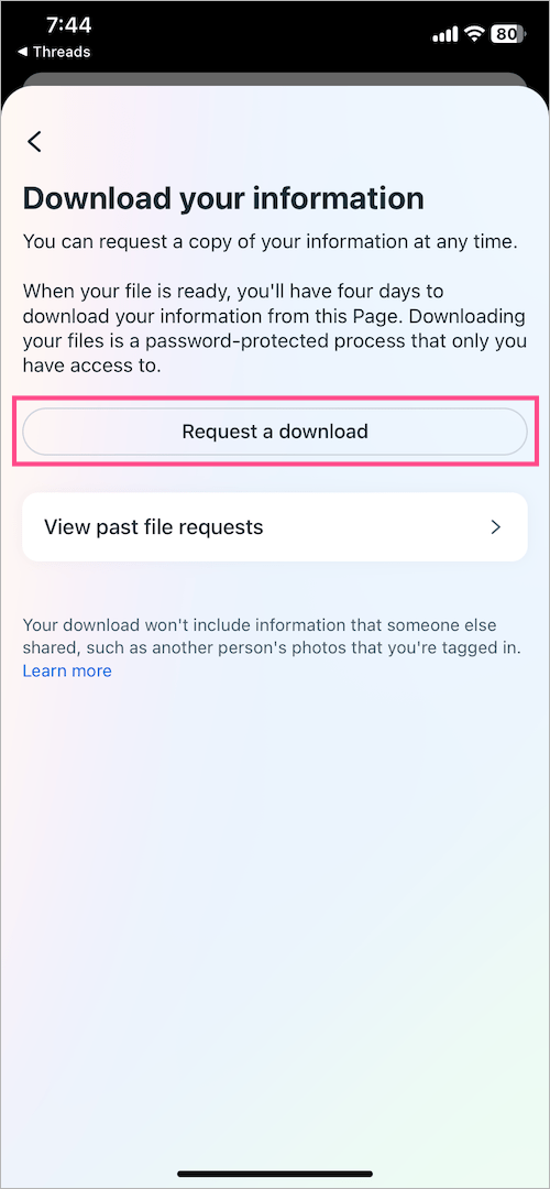 how to see liked photos and videos on Threads
