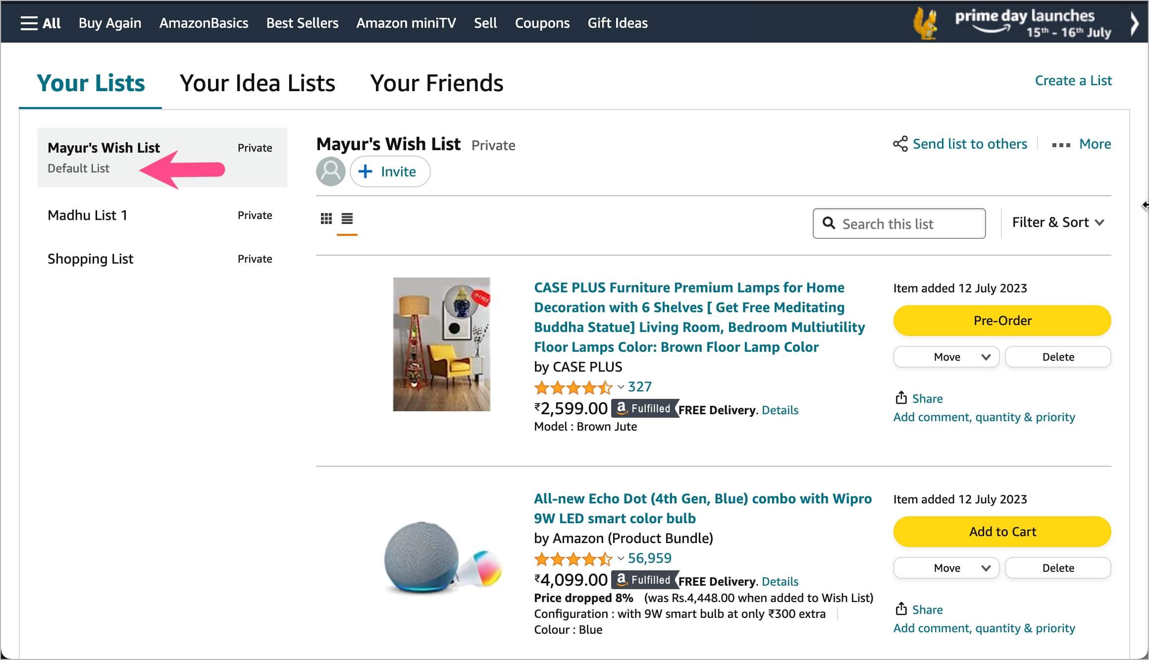 how to find things you hearted on amazon