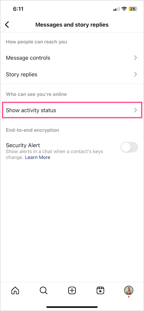 turn off active on instagram new update