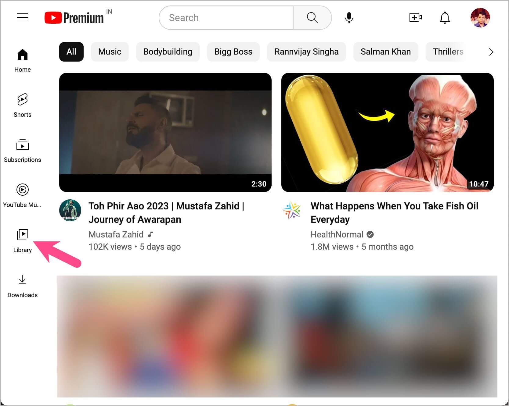 library on youtube website
