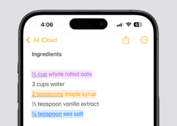 colored text in apple notes