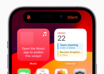 silent mode popup in dynamic island