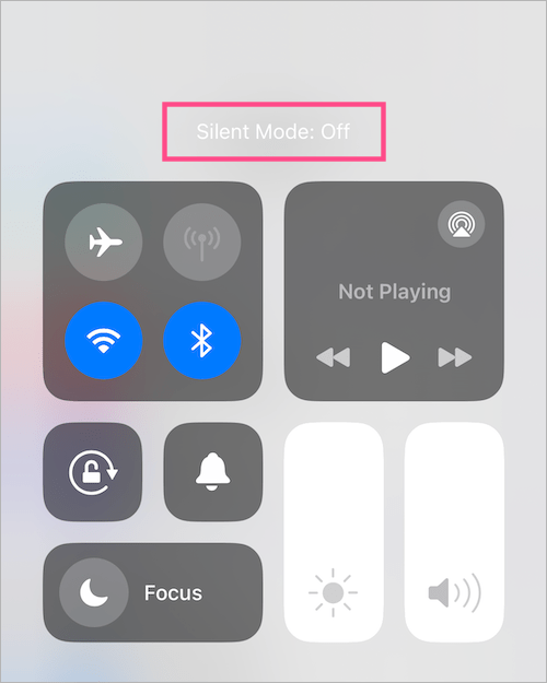 turn off silent mode on iPhone 16 pro without action button