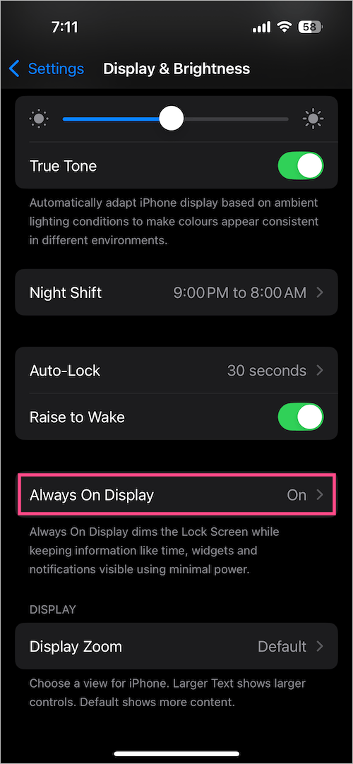 how to completely disable always-on display on iphone 16 pro